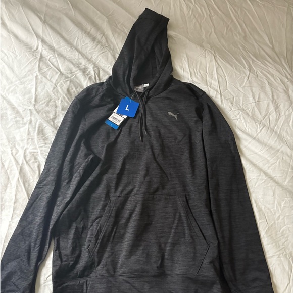 Puma Men's Charcoal Hoodie - Picture 1 of 3